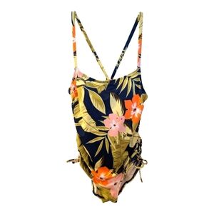 Beach Betty By Miracle Swimsuit Bold Tropical Print Size 1X GUC